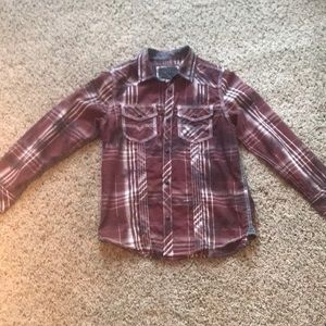 Boys size medium Bke pearl snap shirt